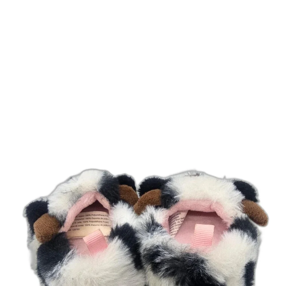 Wonder-nation Cow Slippers Baby Size 2